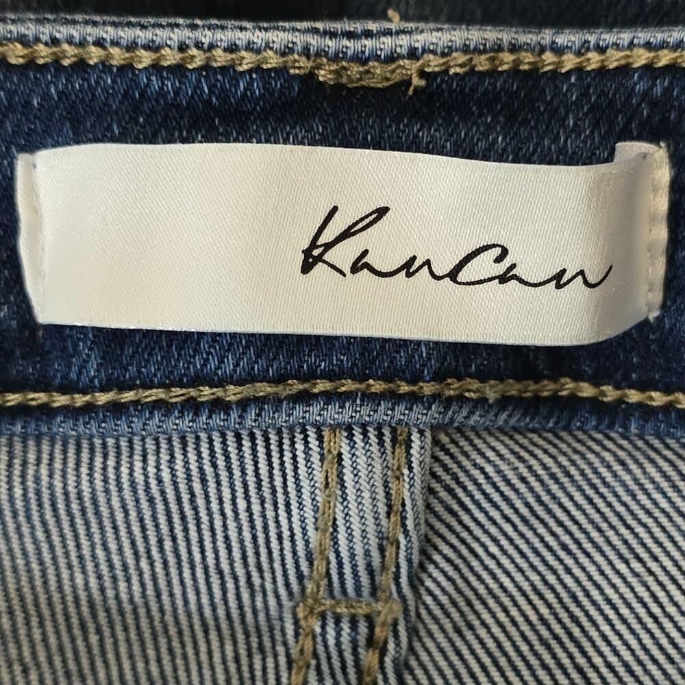 Kancan Whiskering Distressed Exposed Button Fly W… - image 3